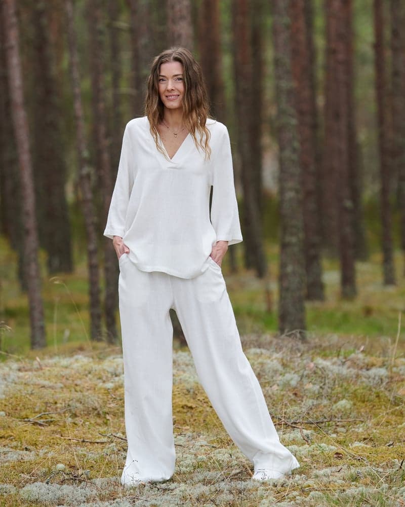 Slow Life Trousers in White