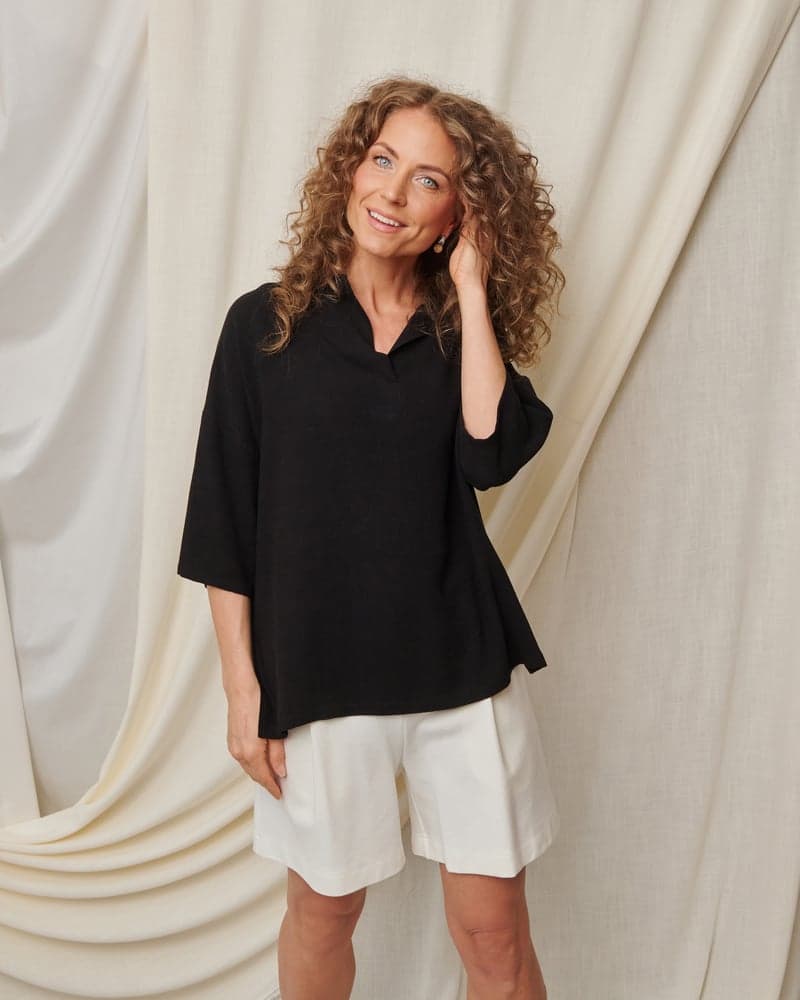Feel Good Blouse in Black