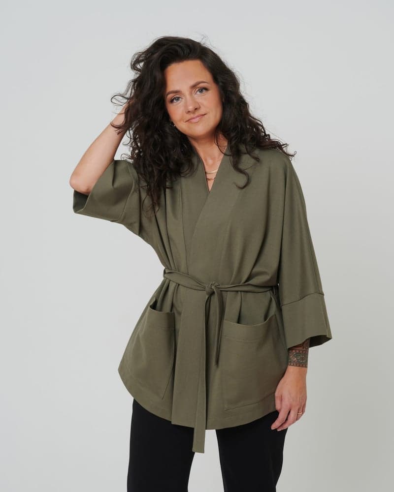 Khakiroheline kimono Coolest Vibes