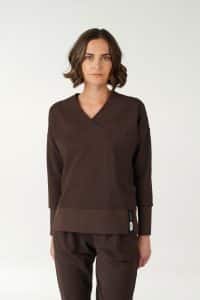 UMU V will Rock You Sweater in Dark Brown
