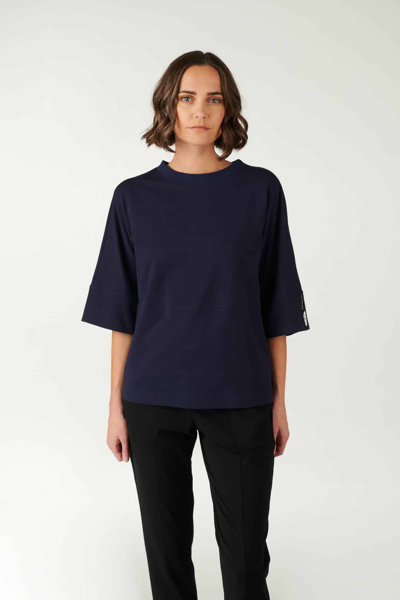 UMU Smooth Be Told Sweater in Navy