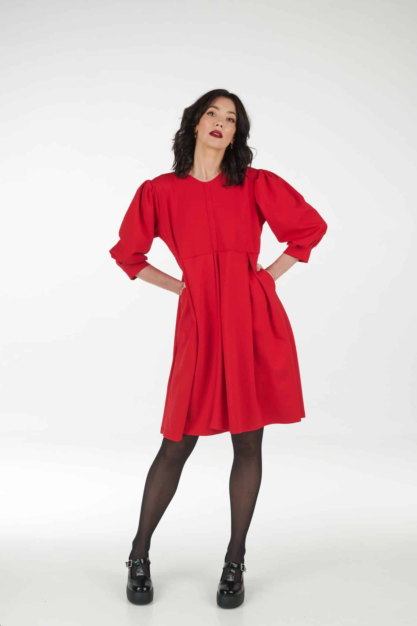 Your Happy Dance Dress in Red by UMU