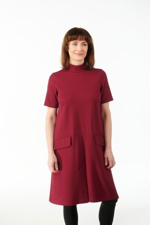 Tumepunane kleit So Sixties