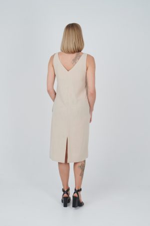 Beež kleit Careless Elegance