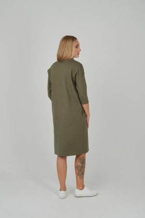 Khakiroheline kleit As Comfy As Gets