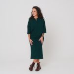 UMU Groovy Tunes Dress in Dark Green