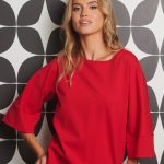 UMU Smooth Moves Blouse in Red