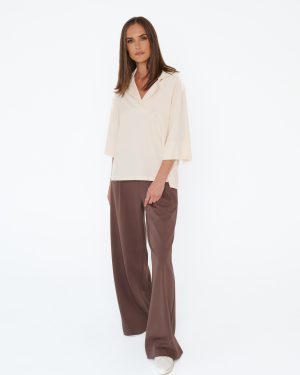 Moonwalk Trousers in Mocha Brown