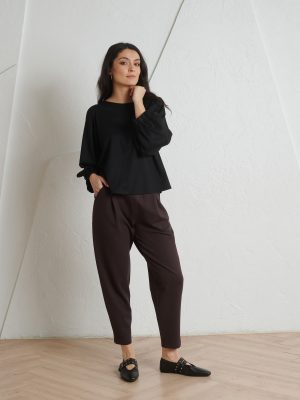 Tumepruunid püksid Pretty Smart