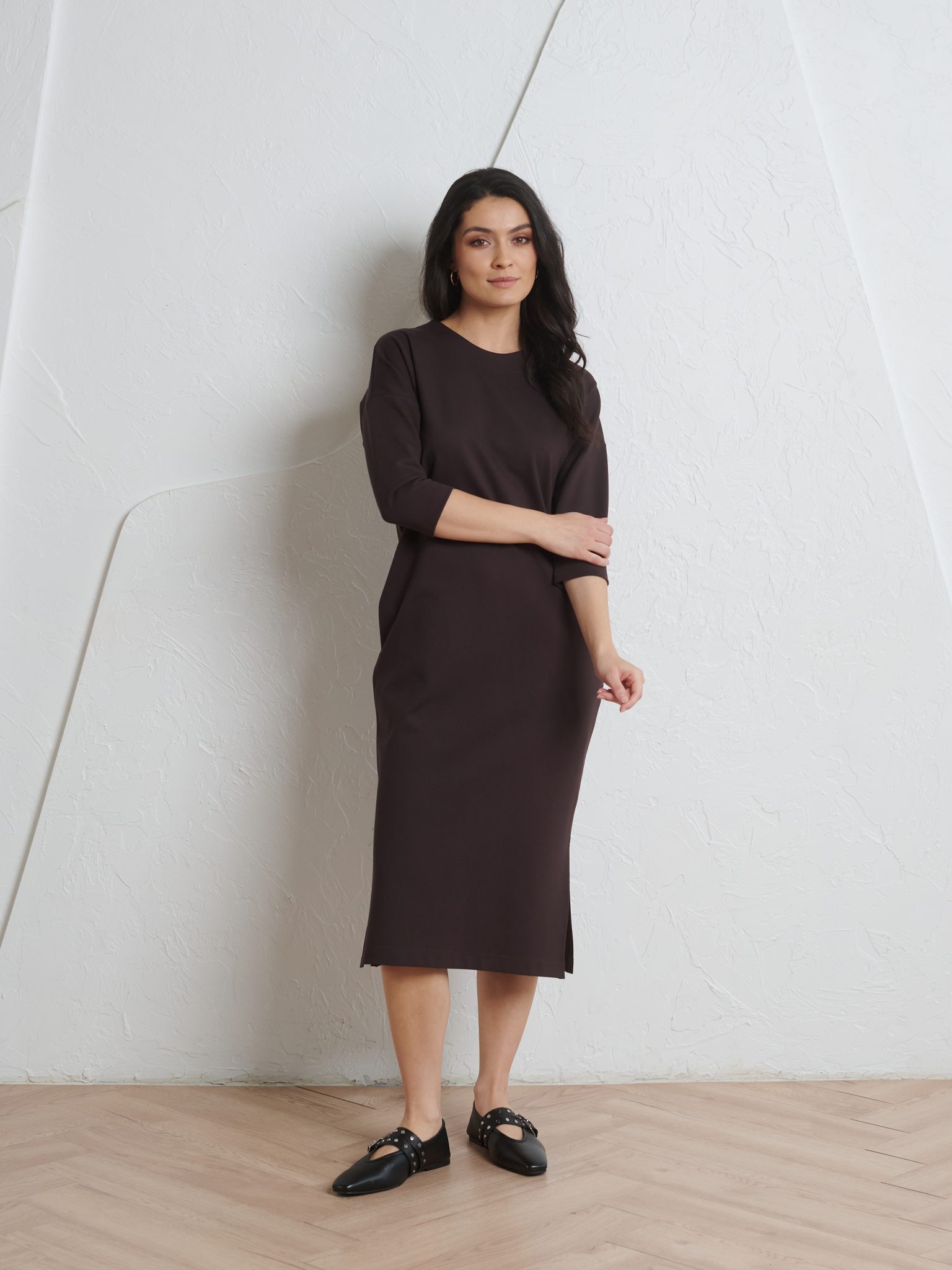 Tumepruun kleit Hug Me All Day - Image 3