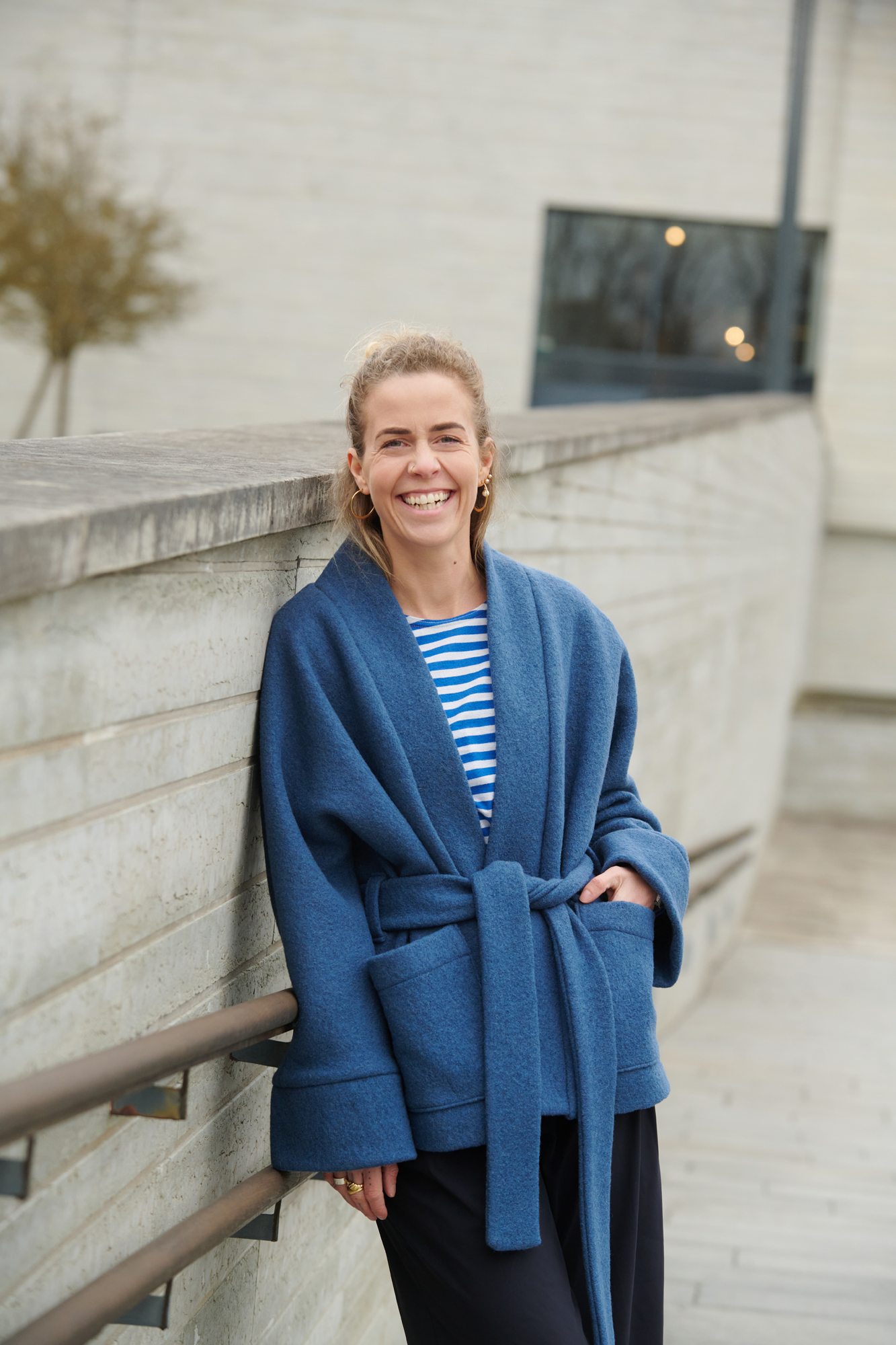 Sinine villabukleest jakk All Wrapped Up