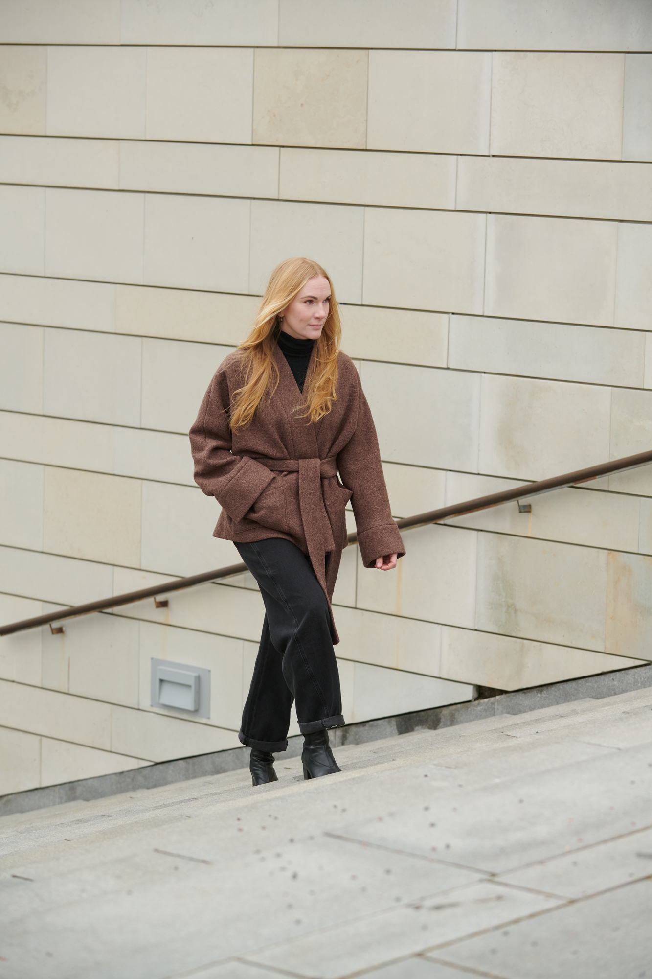 Pruun villabukleest jakk All Wrapped Up - Image 5