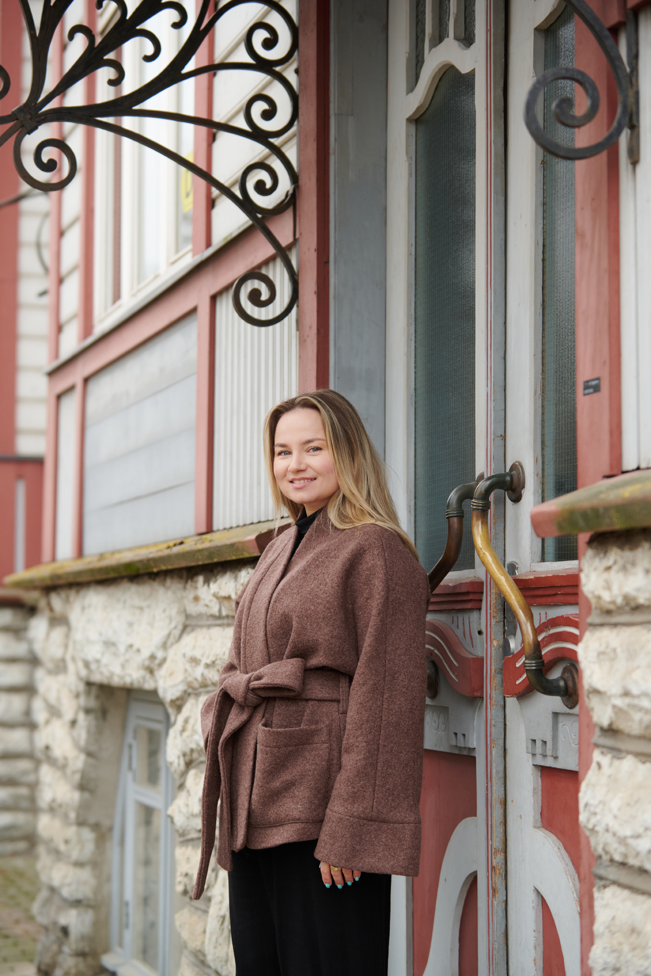 Pruun villabukleest jakk All Wrapped Up - Image 2